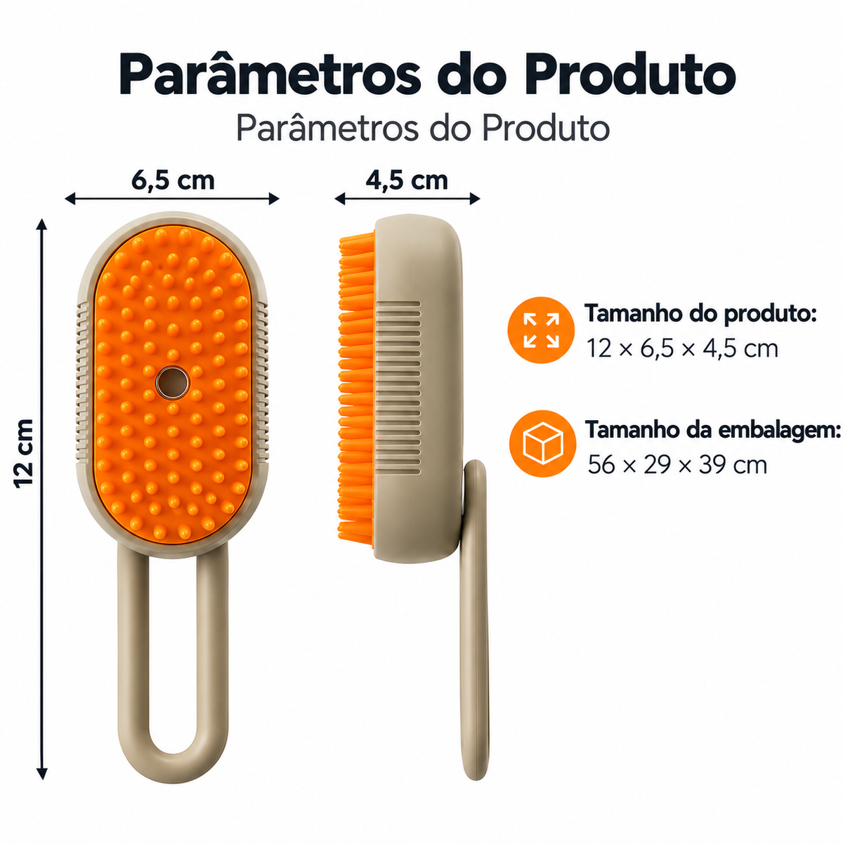 Steamy Dog Brush - Escova a vapor 3 em 1: escovas elétricas com pulverizador e remoção de pêlo